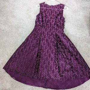 NWT gorgeous Adrianna Papell dress, purple/eggplant, size 2